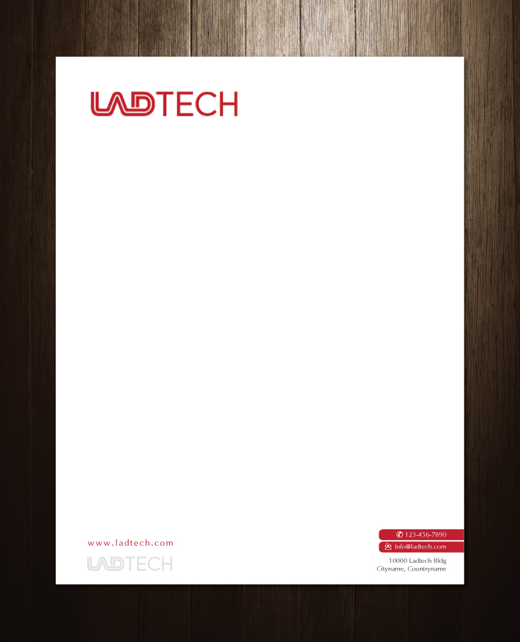 Letterhead Design by meet007 for Ladtech Ltd | Design #2502038