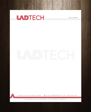 Letterhead Design by meet007 for Ladtech Ltd | Design: #2544390