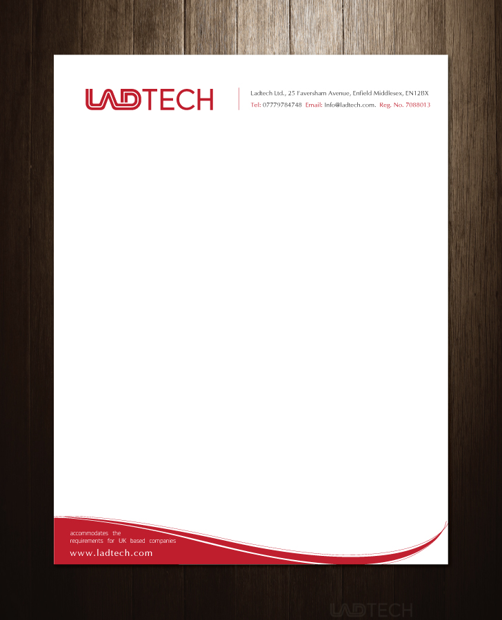 Briefkopf-Design von meet007 für Ladtech Ltd | Design #2544493