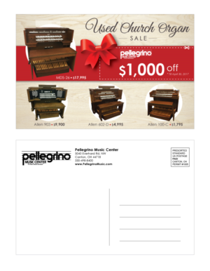 Postcard Design by justlife for Pellegrino Music Center | Design: #14023062