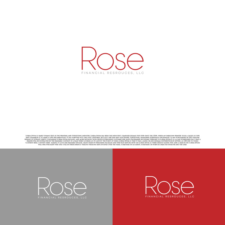 Logo Design by DesignDUO for Rose Financial Resources, LLC | Design #14053336