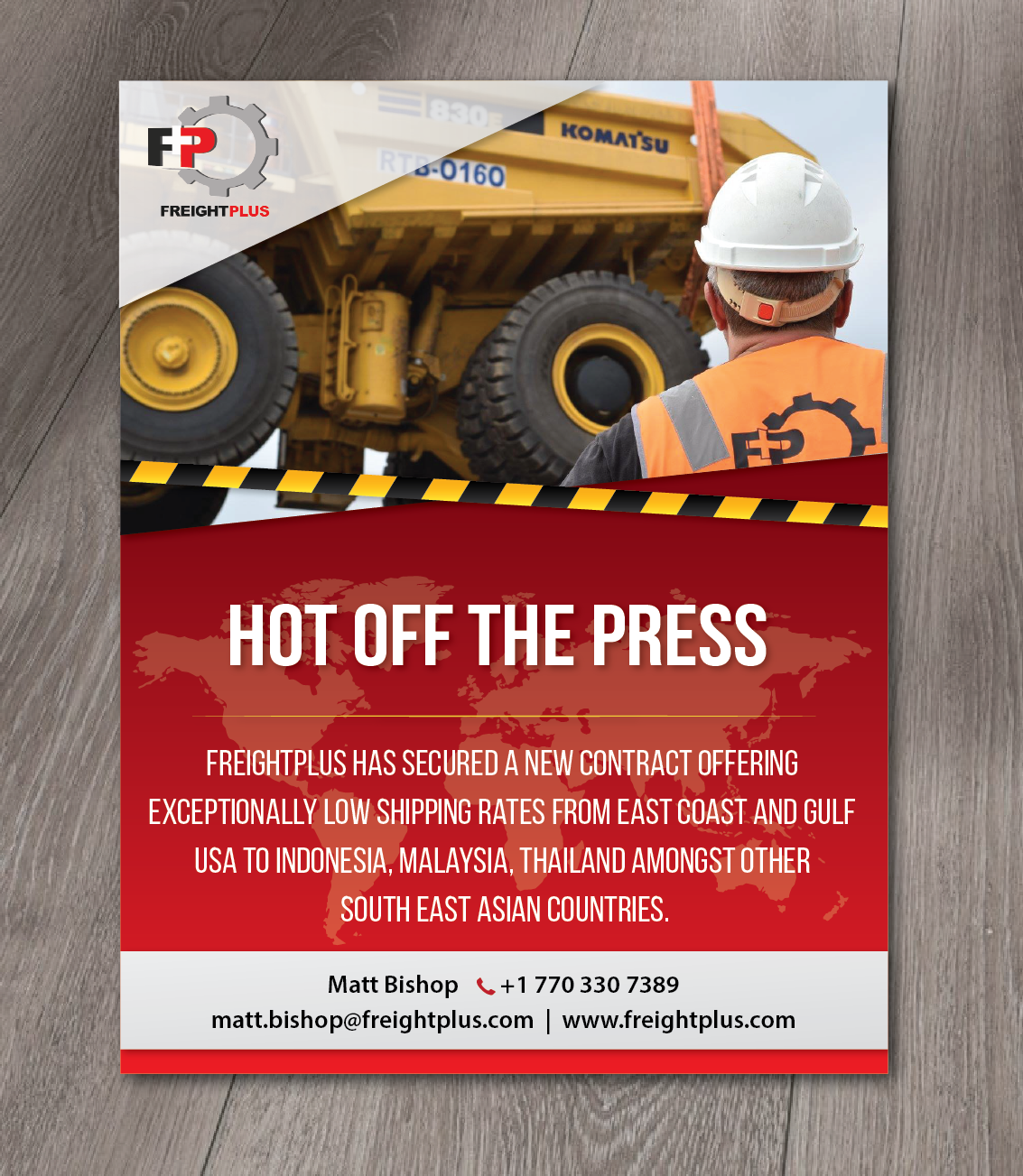 Flyer Design by alex989 for Freightplus (USA) Inc. | Design #14006902