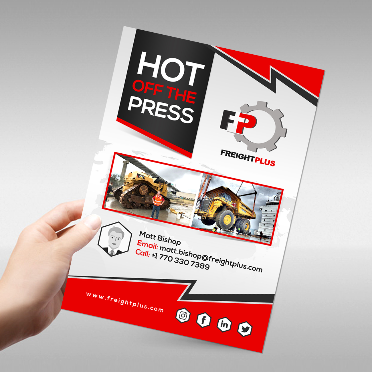 Flyer Design by debdesign for Freightplus (USA) Inc. | Design #14006801