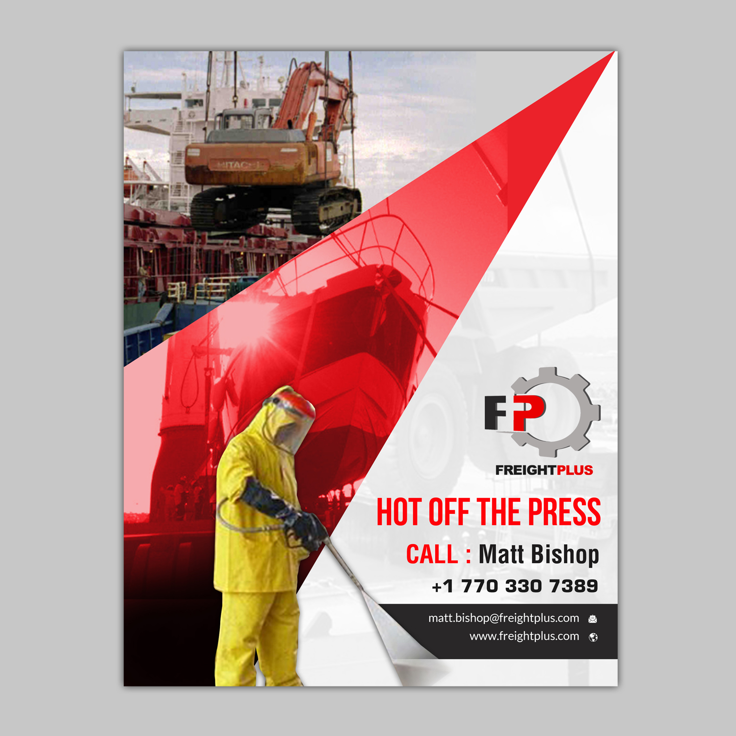 Flyer Design by creative.bugs for Freightplus (USA) Inc. | Design #14001992