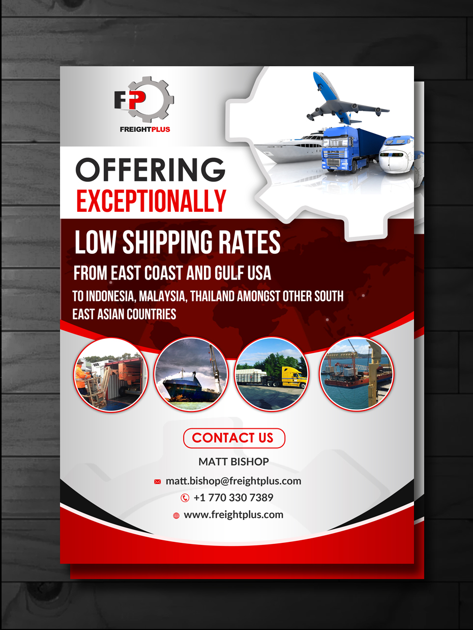 Flyer Design by innovative earth for Freightplus (USA) Inc. | Design #14007785