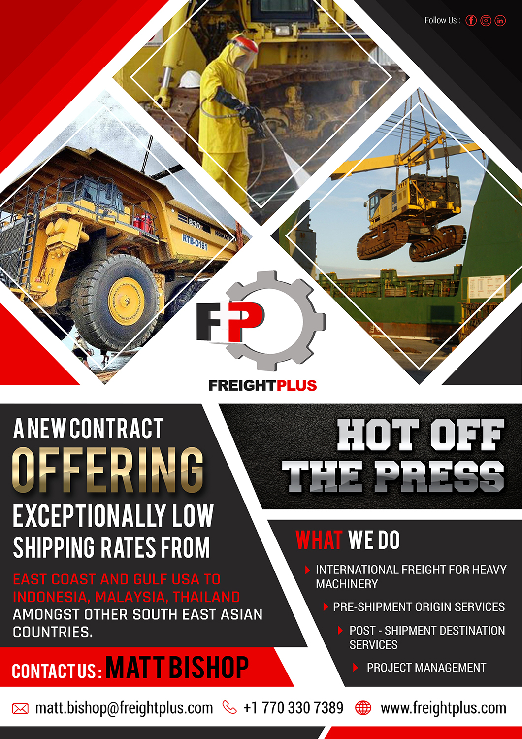 Flyer Design by SAI DESIGNS for Freightplus (USA) Inc. | Design #14020883