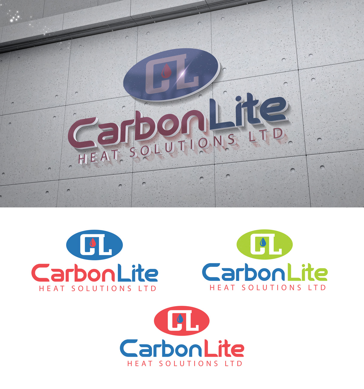 Logo Design by Impressive Sol for Carbon Lite Heat Solutions Ltd. | Design #14005188