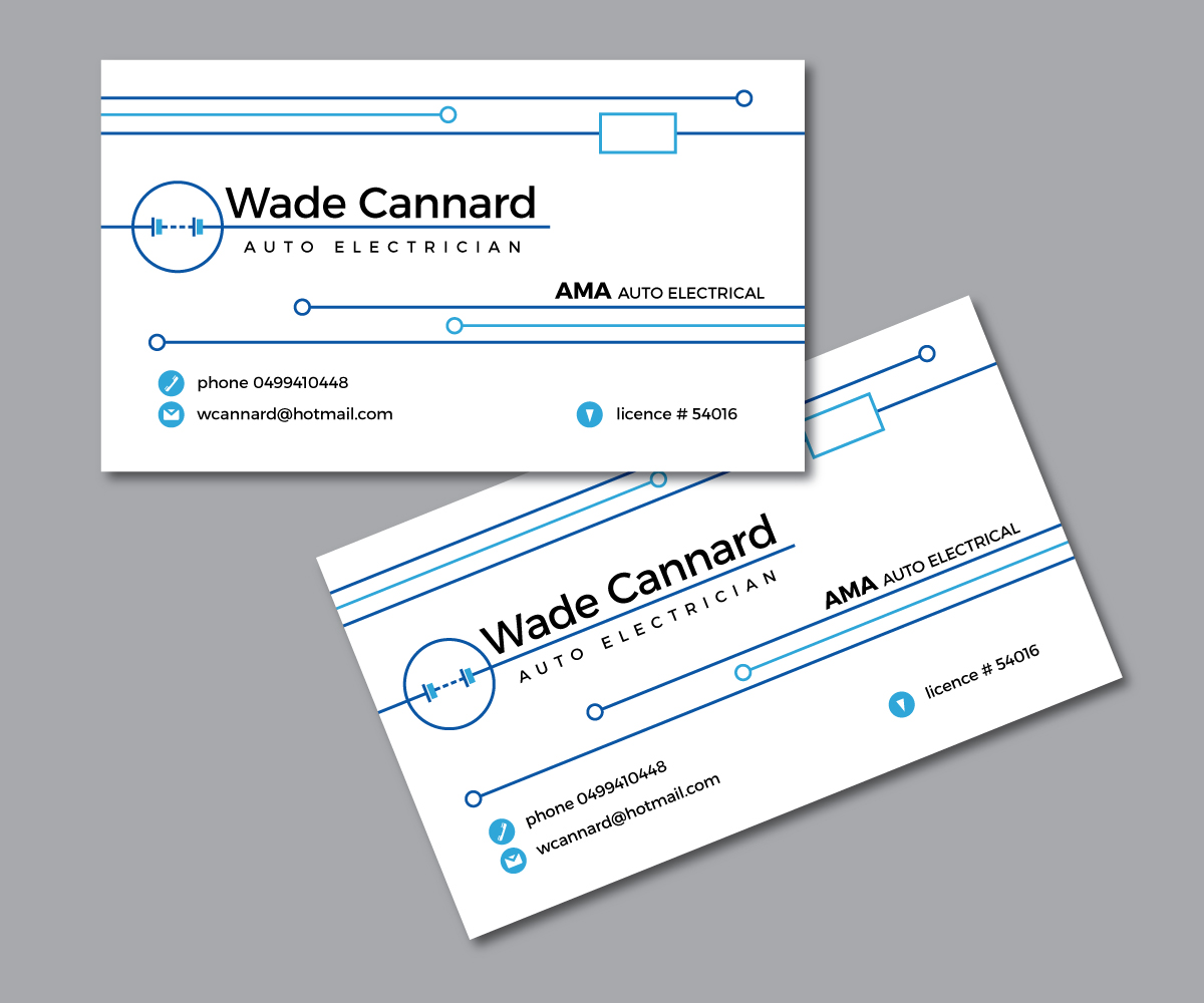 Business Card Design by M.Pirs for AMA Auto Electrical  | Design #14017456