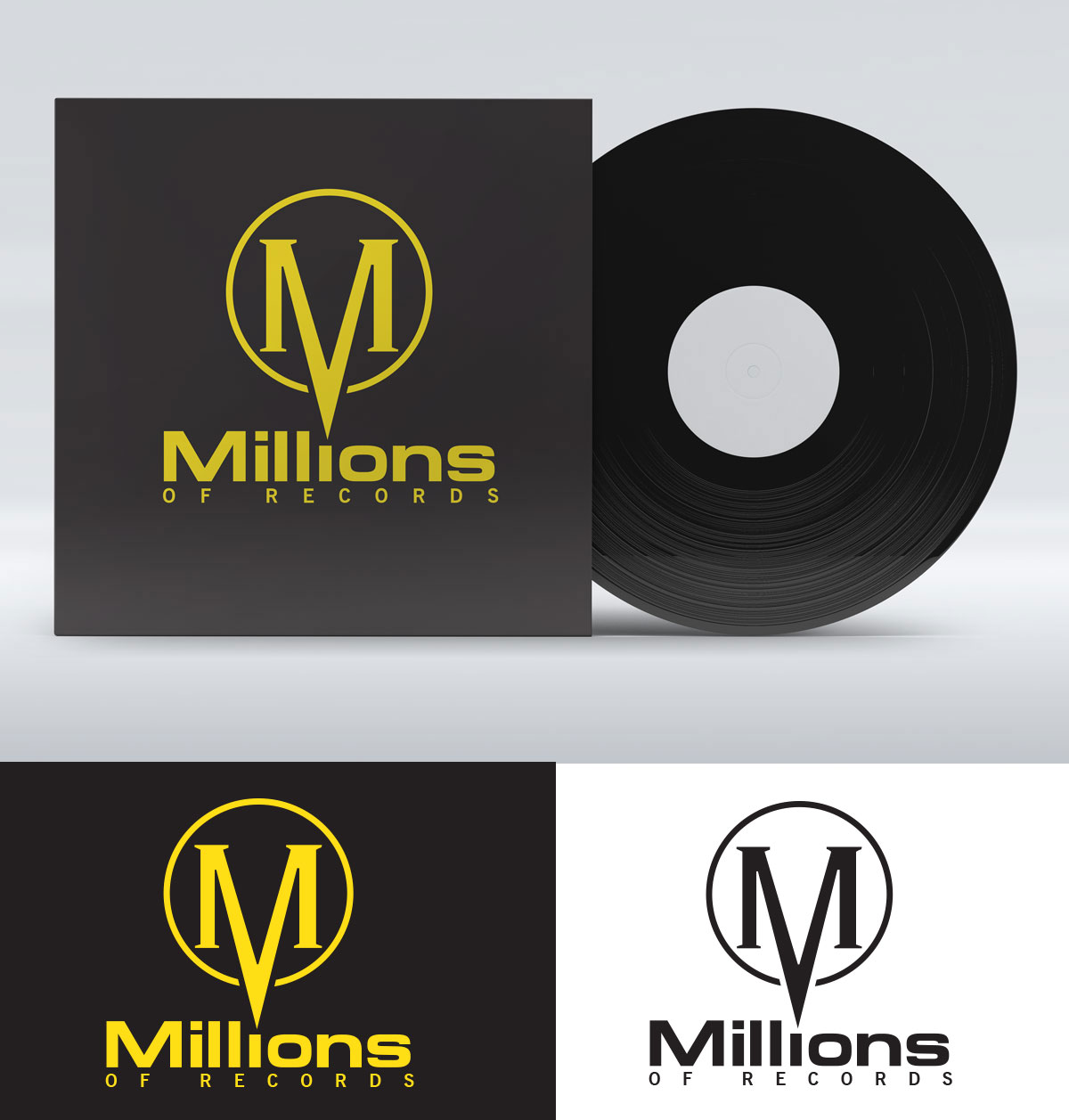 Logo Design by Impressive Solutions for Million of Records | Design #14007690