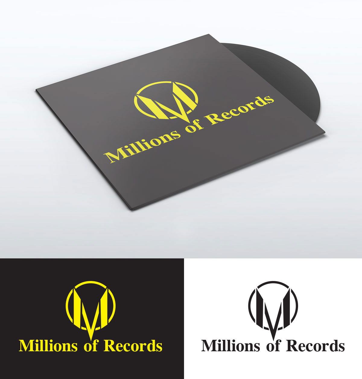 Logo Design by Impressive Solutions for Million of Records | Design #14007691
