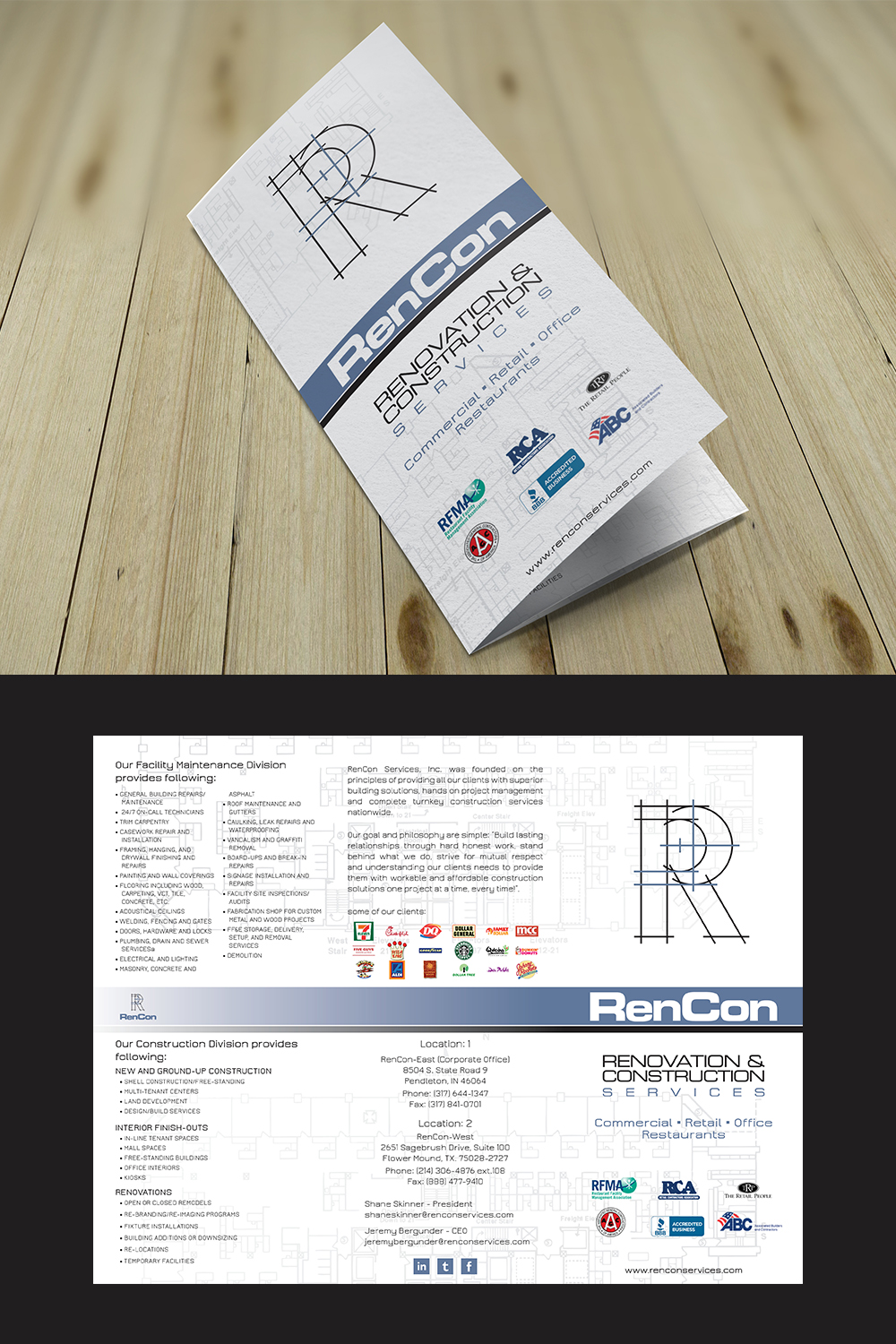 Brochure Design by senja for RenCon Services | Design #14021136