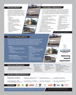 Brochure Design by Achiver for RenCon Services | Design: #14025504
