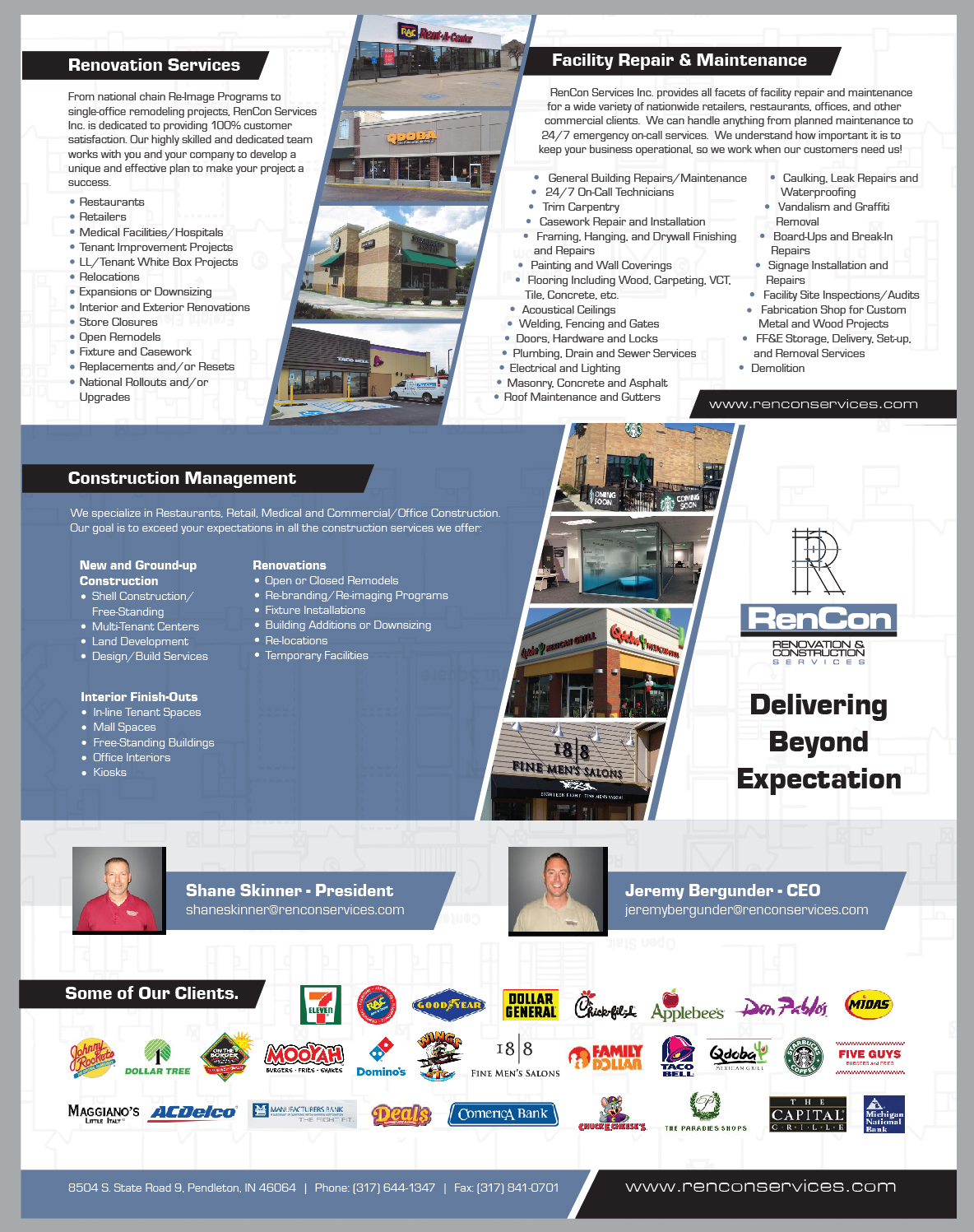 Brochure Design by Achiver for RenCon Services | Design #14151419