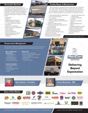 Brochure Design by Achiver for RenCon Services | Design: #14262744