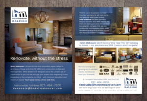 hotel renovation business brochure 1 page front and back | Flyer Design by see why
