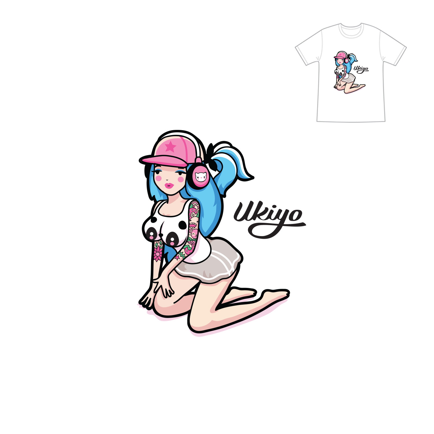 Illustration Design by Frontino graphic studio for Ukiyo | Design #14149225