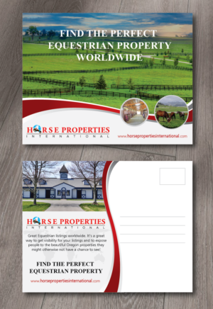 Horse Properties International Post Cards 2018 | Postkarten-Design von alex989