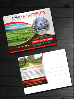 Postcard Design by innovative earth for Horse Properties International | Design: #18701404
