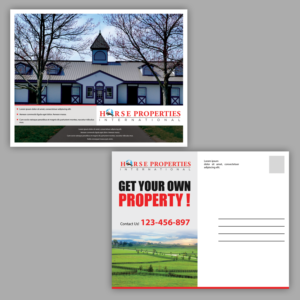 Horse Properties International Post Cards 2018 | Diseño de Postal por Schöpfer