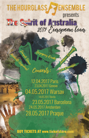 Australian classical music tour in Europe | Diseño de Póster por Marta van Eck