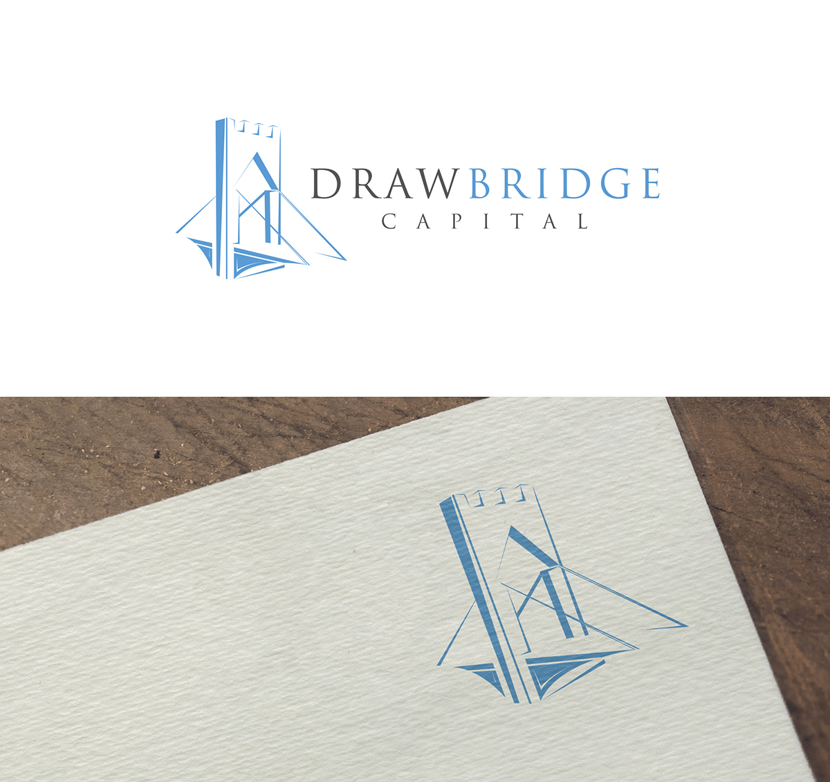 Logo Design by Pixel Desert for Drawbridge Capital | Design #14125794