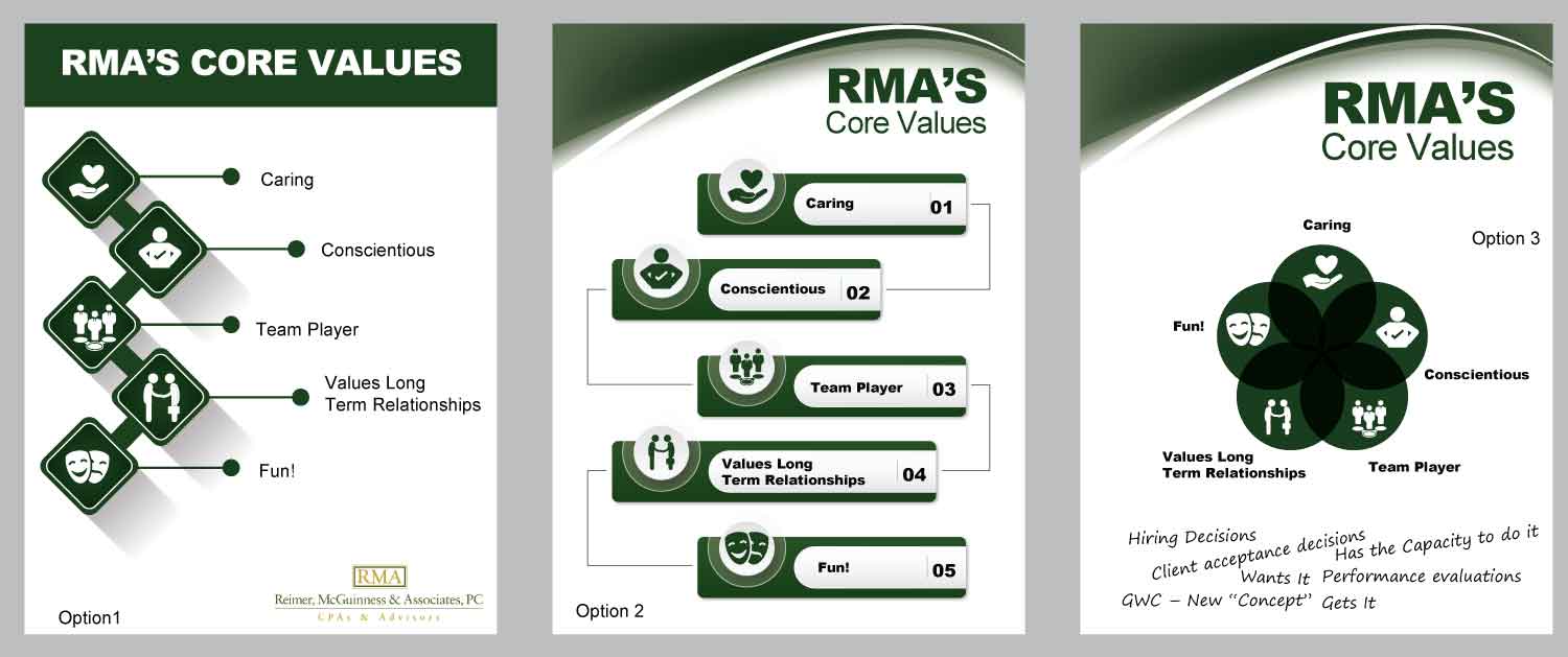 Graphic Design by Annie Creative Service for Reimer, McGuinness & Associates, PC | Design #14804983