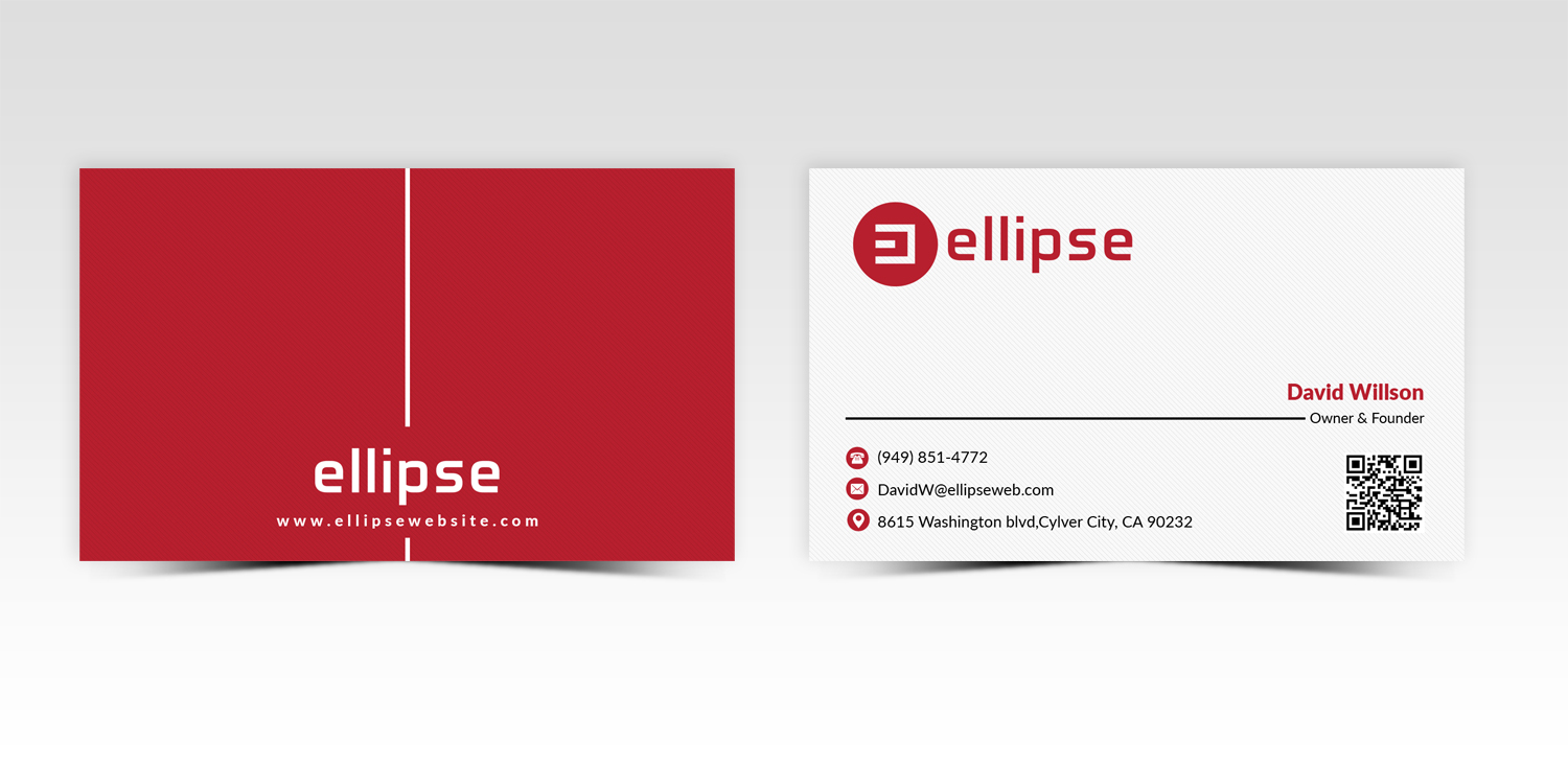 Business Card Design by Pointless Pixels India for Ellipse  | Design #14048490