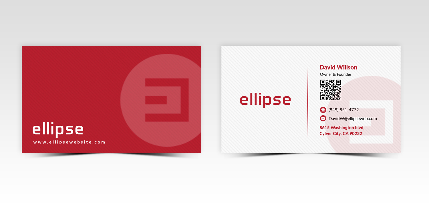Business Card Design by Pointless Pixels India for Ellipse  | Design #14048494
