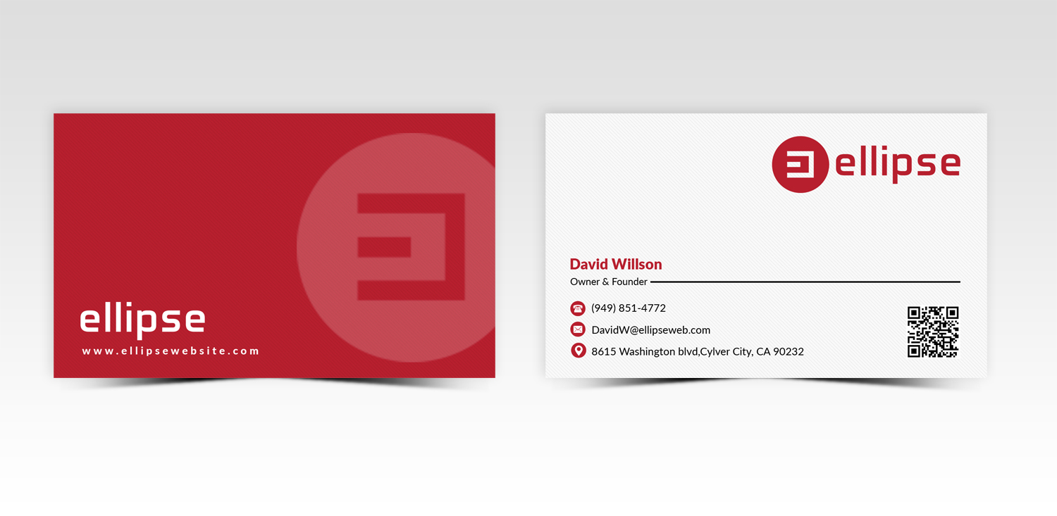 Business Card Design by Pointless Pixels India for Ellipse  | Design #14048497