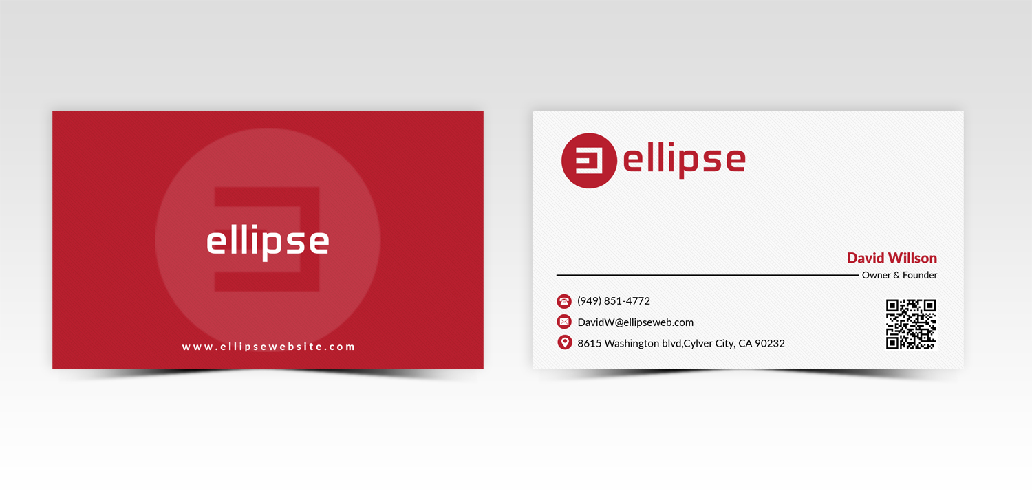 Business Card Design by Pointless Pixels India for Ellipse  | Design #14048847