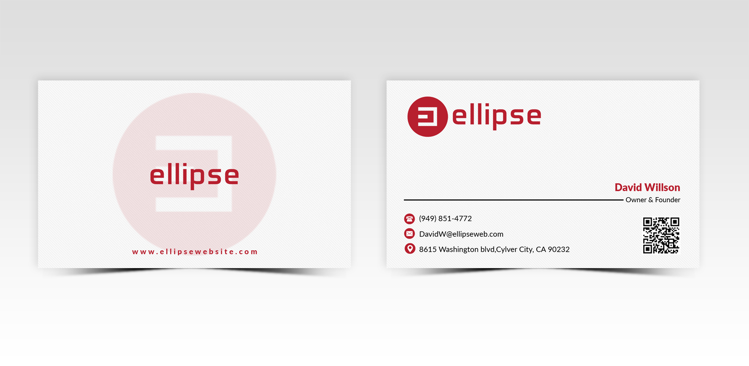 Business Card Design by Pointless Pixels India for Ellipse  | Design #14048848