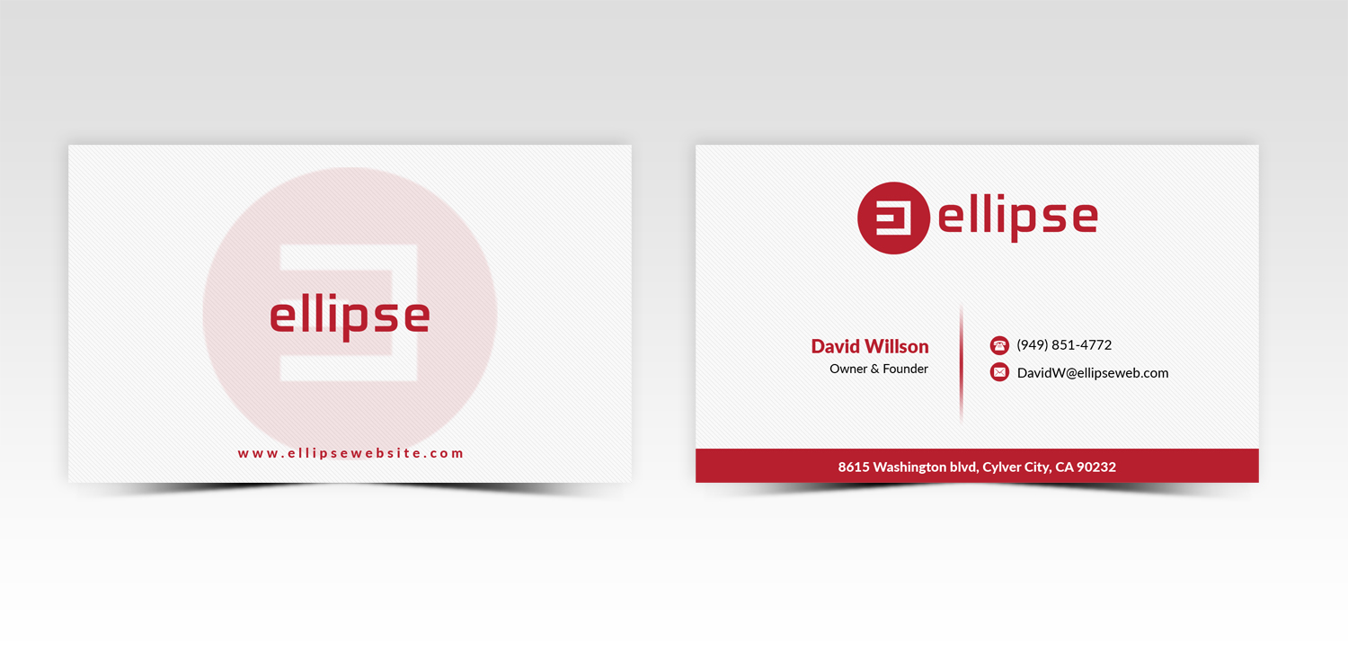 Business Card Design by Pointless Pixels India for Ellipse  | Design #14048850