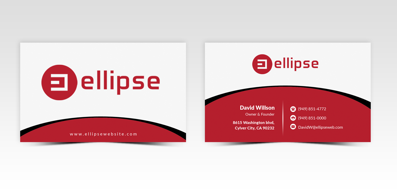 Design de Carte de Visite par Pointless Pixels India pour Ellipse  | Design #14048861