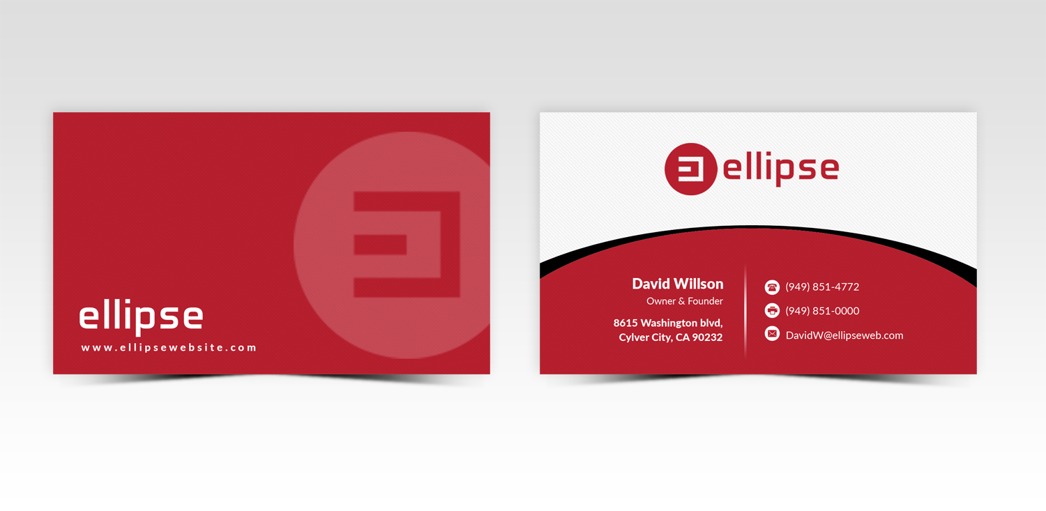 Business Card Design by Pointless Pixels India for Ellipse  | Design #14048862