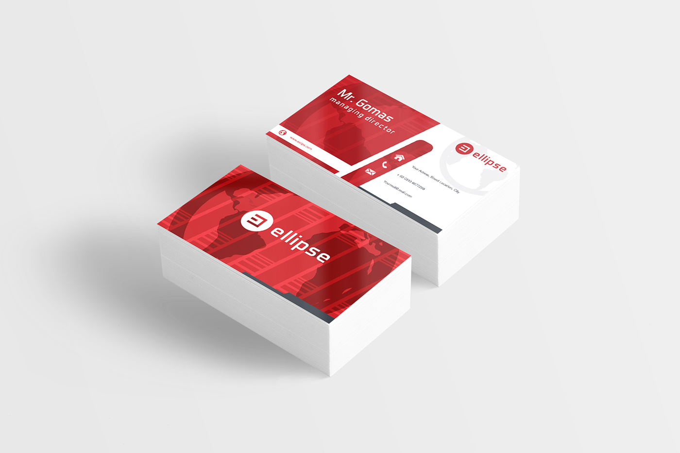 Business Card Design by Yasoruwan Gunathilaka for Ellipse  | Design #14071893