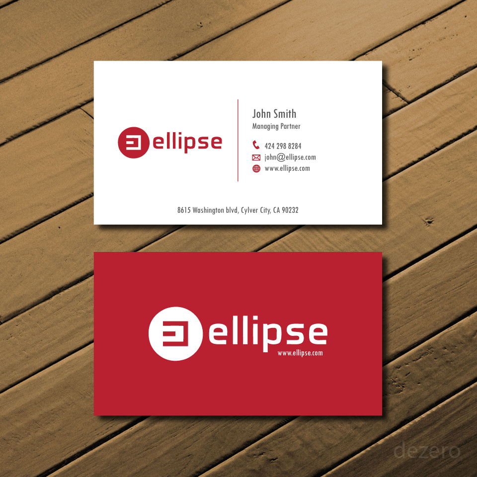 Business Card Design by Dezero for Ellipse  | Design #14059340