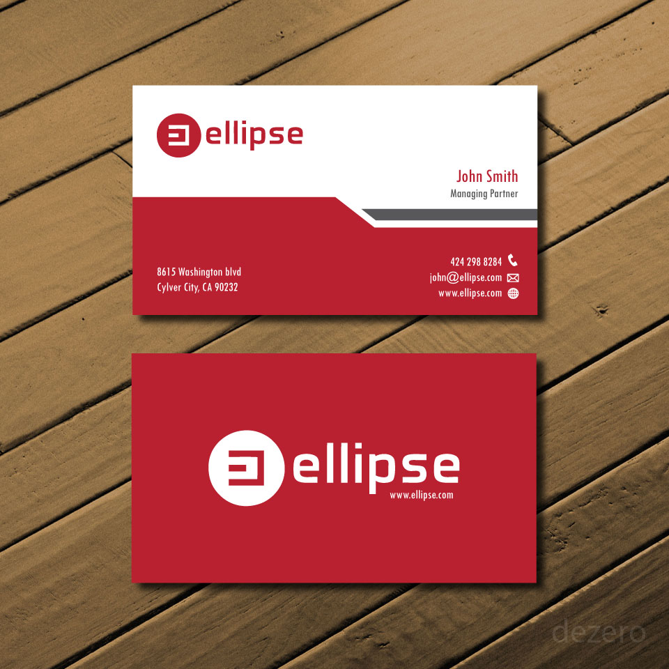 Business Card Design by Dezero for Ellipse  | Design #14059341