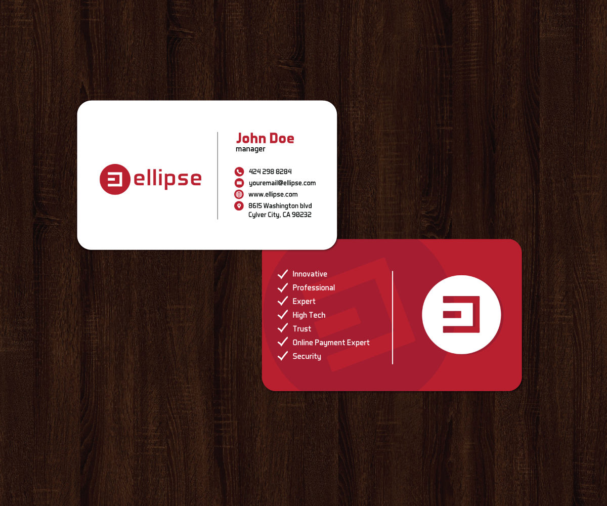 Design de Carte de Visite par JK18 pour Ellipse  | Design #14036539