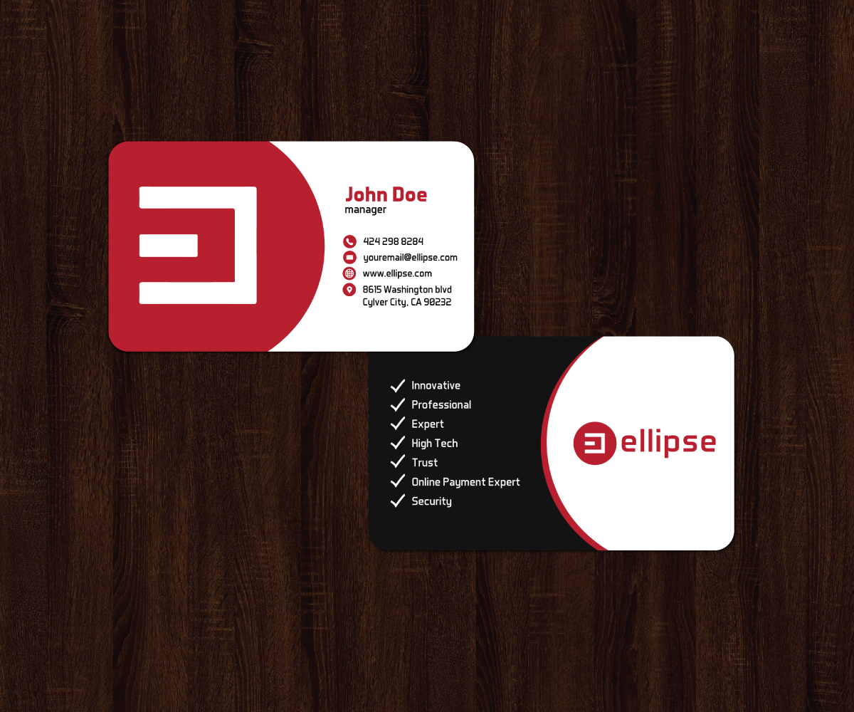 Design de Carte de Visite par JK18 pour Ellipse  | Design #14036577