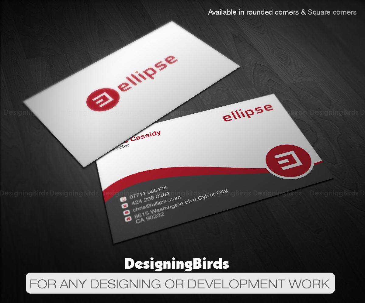 Business Card Design by Designing Birds for Ellipse  | Design #14043226