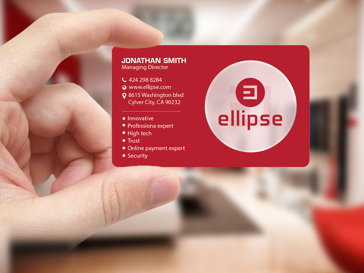 Business Card Design by Creations Box 2015 for Ellipse  | Design #14057936