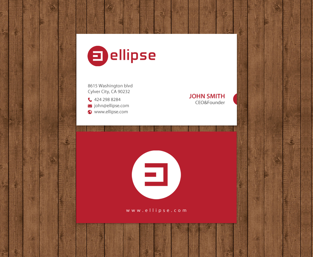 Business Card Design by chandrayaan.creative for Ellipse  | Design #14049524