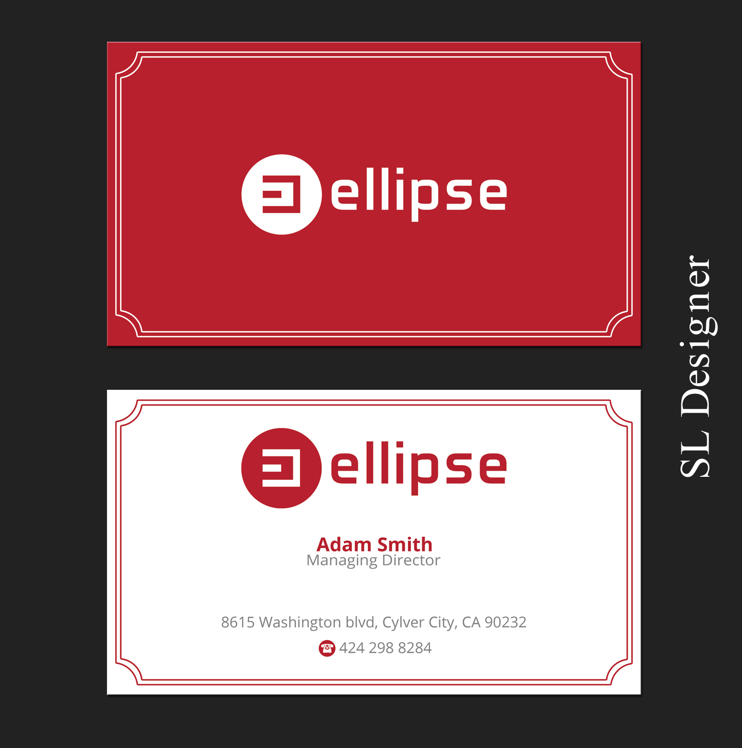 Design de Carte de Visite par SL Designer pour Ellipse  | Design #14033629
