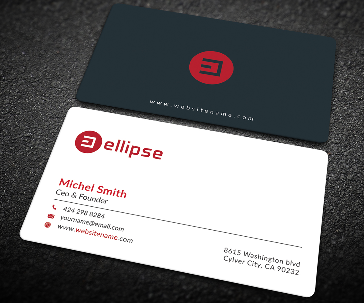 Business Card Design by Graphic Flame for Ellipse  | Design #14077739