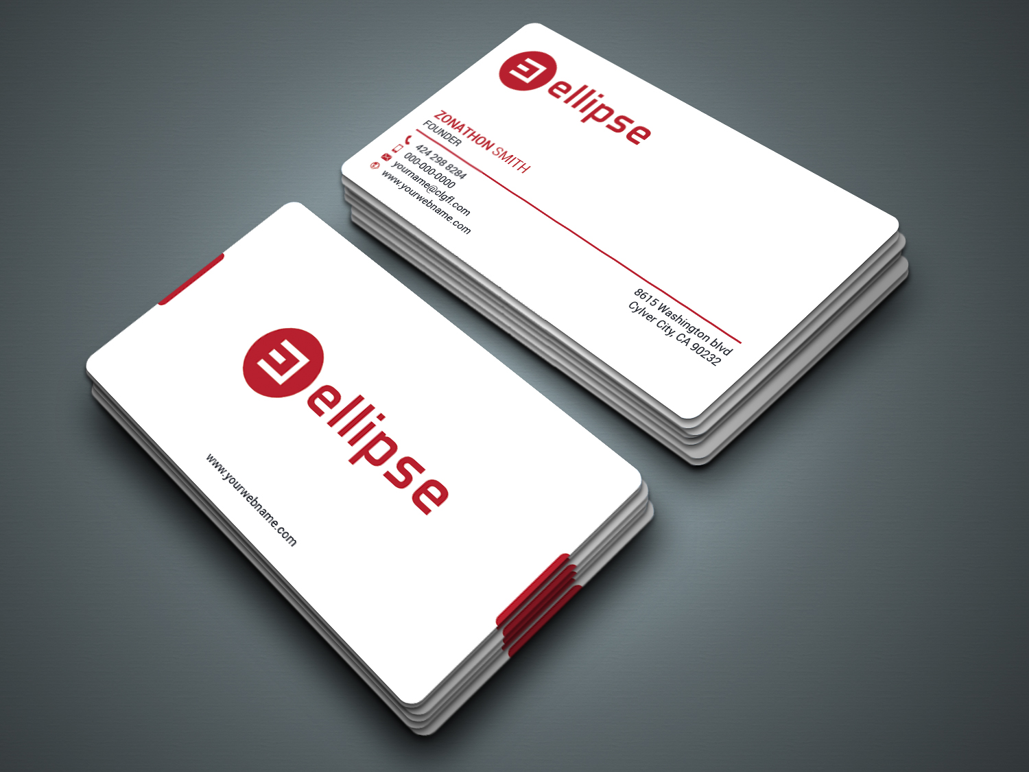 Business Card Design by zahidrabby.bigc for Ellipse  | Design #14074390