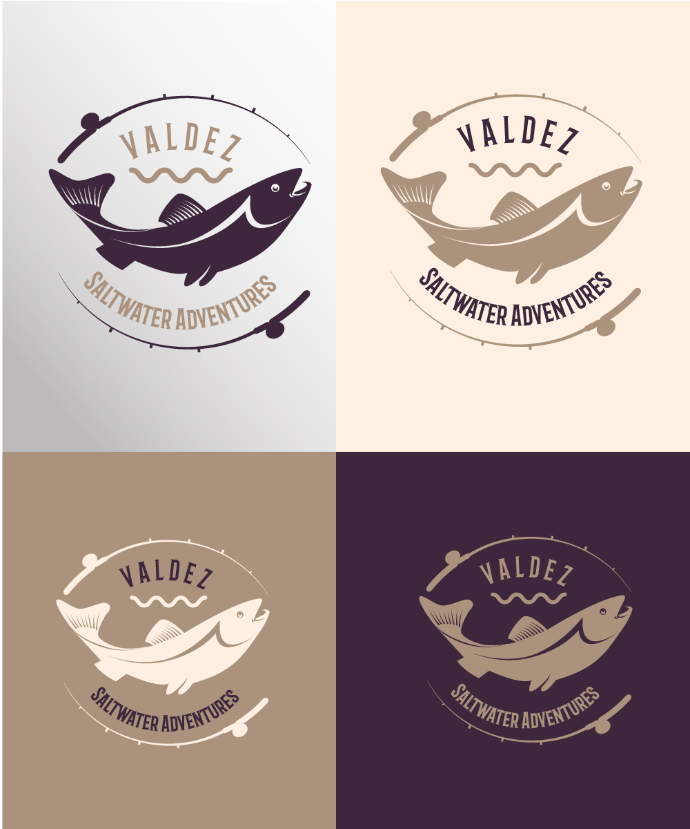 Logo Design by Lana Scotti for Valdez Saltwater Adventures | Design #14026618