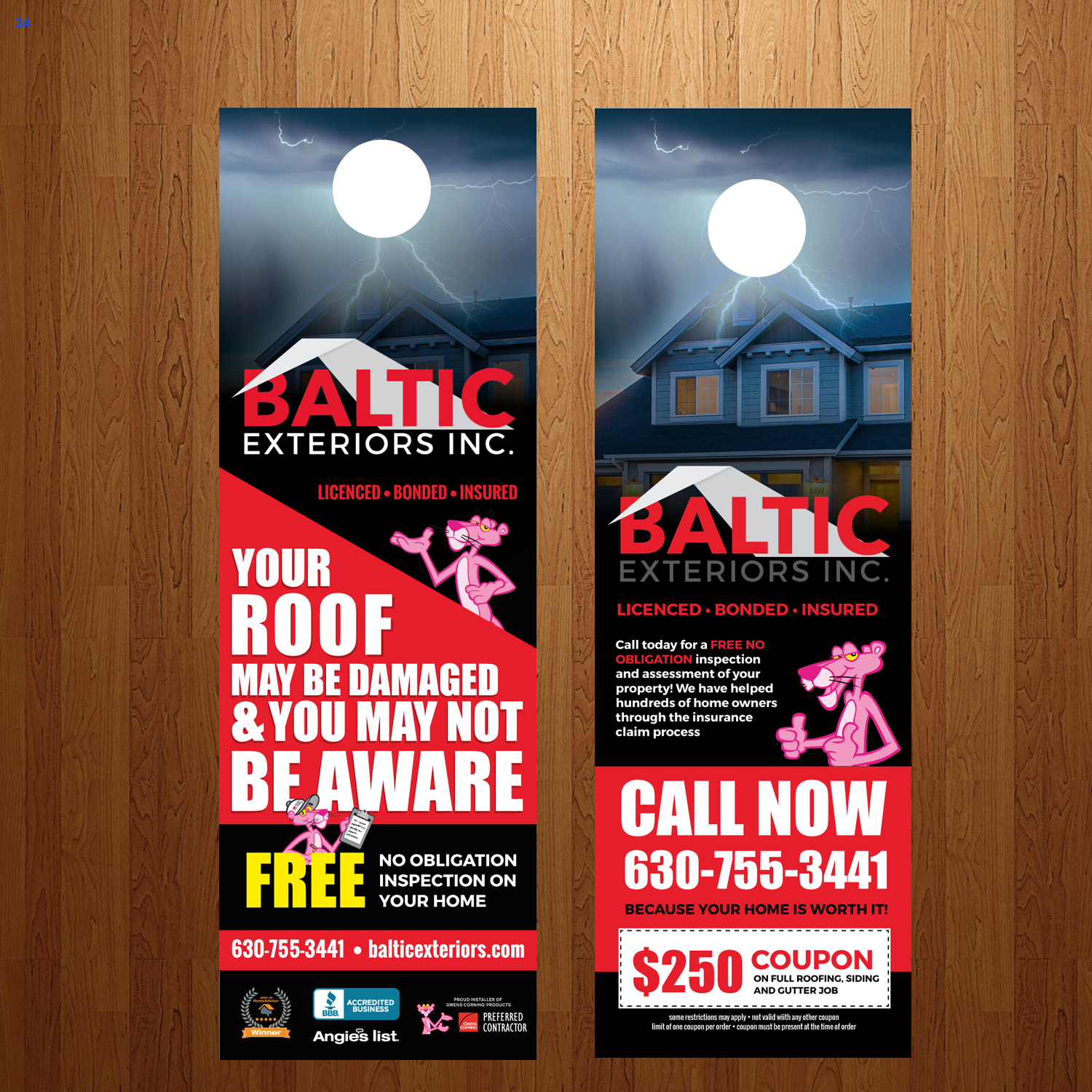 Flyer Design by uniquedesign10 for Baltic Exteriors | Design #14041859