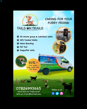 Flyer Design by uniquedesign10 for TAILS ON TRAILS | Design: #14036733