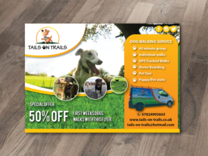 Flyer Design by alex989 for TAILS ON TRAILS | Design: #14056892