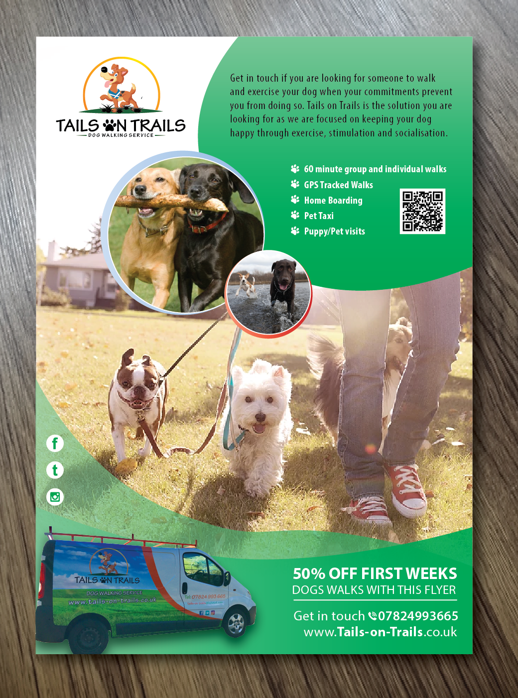 Flyer Design by Alexandar for TAILS ON TRAILS | Design #14108471